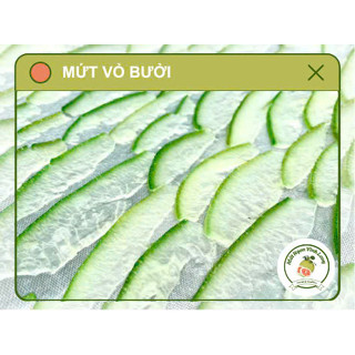  MỨT VỎ BƯỞI  ÍT NGỌT  Làm từ vỏ bưởi tươi-vỏ xanh tự nhiên - không chất bảo quản   