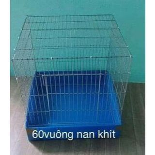 lồng 60v nan khít + khay nhựa + gáo