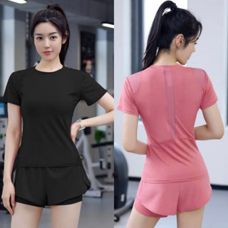 (bộ túi sườn) Bộ tập gym yoga aerobic nữ đồ chạy bộ quần 2 lớp chống lộ set tập chạy set tập pickleball đẹp co giãn Ng03