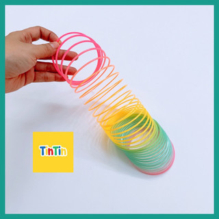 Đồ chơi lò xo nhiều màu, lò xo cầu vồng, lò xo ma thuật, đồ chơi lò xo kéo dài