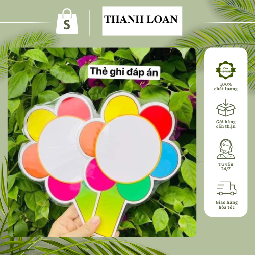 THẺ GHI ĐÁP ÁN KHỔ A5 - THANH LOAN