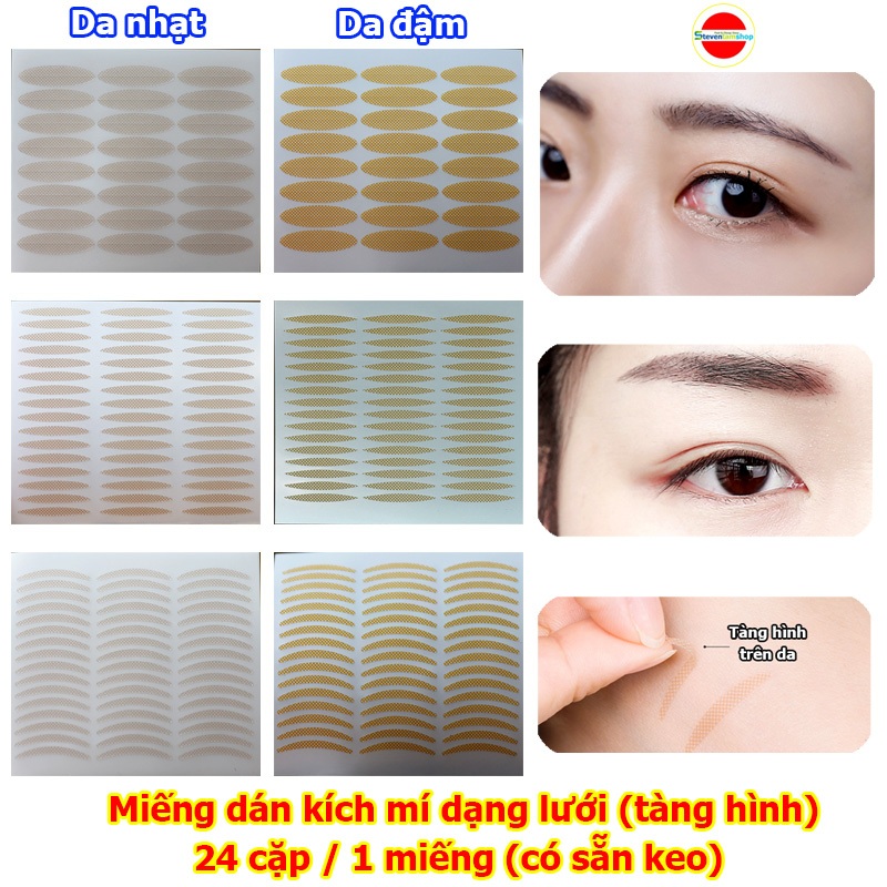 Miếng dán kích mí tàng hình (20 cặp)