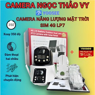  CAMERA YOOSEE NĂNG LƯỢNG MẶT TRỜI DÙNG SIM 4G FHD - XOAY 350 ĐỘ - ĐÀM THOẠI 2 CHIỀU - CẢNH BÁO CHUYỂN ĐỘNG 
