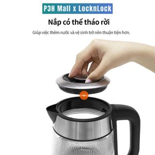 Ấm đun siêu tốc LocknLock dung tích 1.8 thân thủy tinh LEJK418SLV EJK256BLK P3H Mall