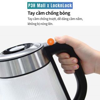 Ấm đun siêu tốc LocknLock dung tích 1.8 thân thủy tinh LEJK418SLV EJK256BLK P3H Mall