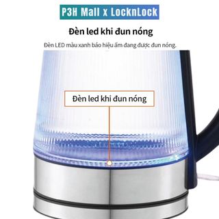 Ấm đun siêu tốc LocknLock dung tích 1.8 thân thủy tinh LEJK418SLV EJK256BLK P3H Mall