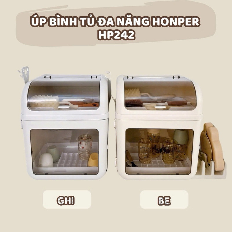 Úp bình tủ đa năng honper hp242 nhựa cao cấp size 41*28*33cm chipchop luxury baby & mom