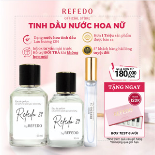Nước hoa nữ thơm lâu chính hãng Refedo tinh dầu nước hoa nam nữ mùi ngọt ngào nhẹ nhàng quyến rũ lưu hương thơm lâu 24h