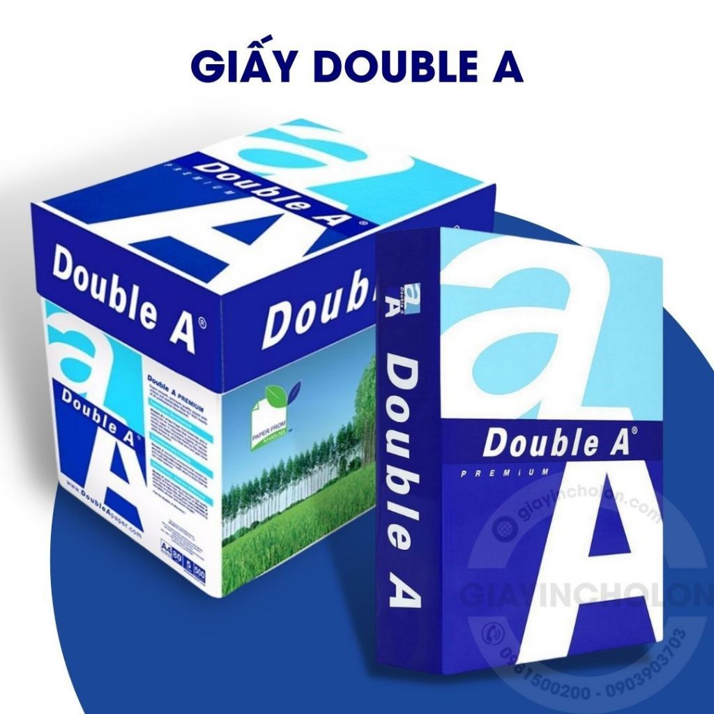 Giấy In Cao Cấp Double A4 A5 (tệp 500 tờ), Giấy In Kích Thước A4,A5