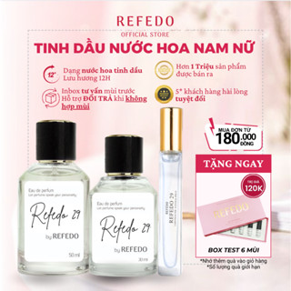Nước hoa nữ thơm lâu chính hãng Refedo tinh dầu nước hoa cho nam nữ mùi gỗ nhẹ nhàng thơm lưu hương lâu ngọt quyến rũ