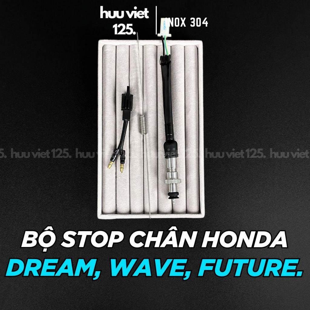 Bộ Stop Chân Honda Inox 304 cho Xe Dream, Wave, Future
