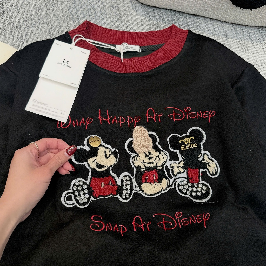 Set Váy Nữ áo micky cổ tròn,Set váy xếp ly (Có Lót Trong) Vải mì nỉ QC dày đẹp mềm mịn cổ thun bo dệt SIZE 40-65 KG NG01 | BigBuy360 - bigbuy360.vn