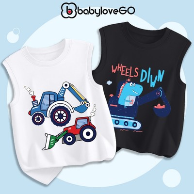 Áo ba lỗ bé trai BabyloveGO áo 3 lỗ mùa hè chất thun cotton cho bé thoáng mát cho bé 10-40kg