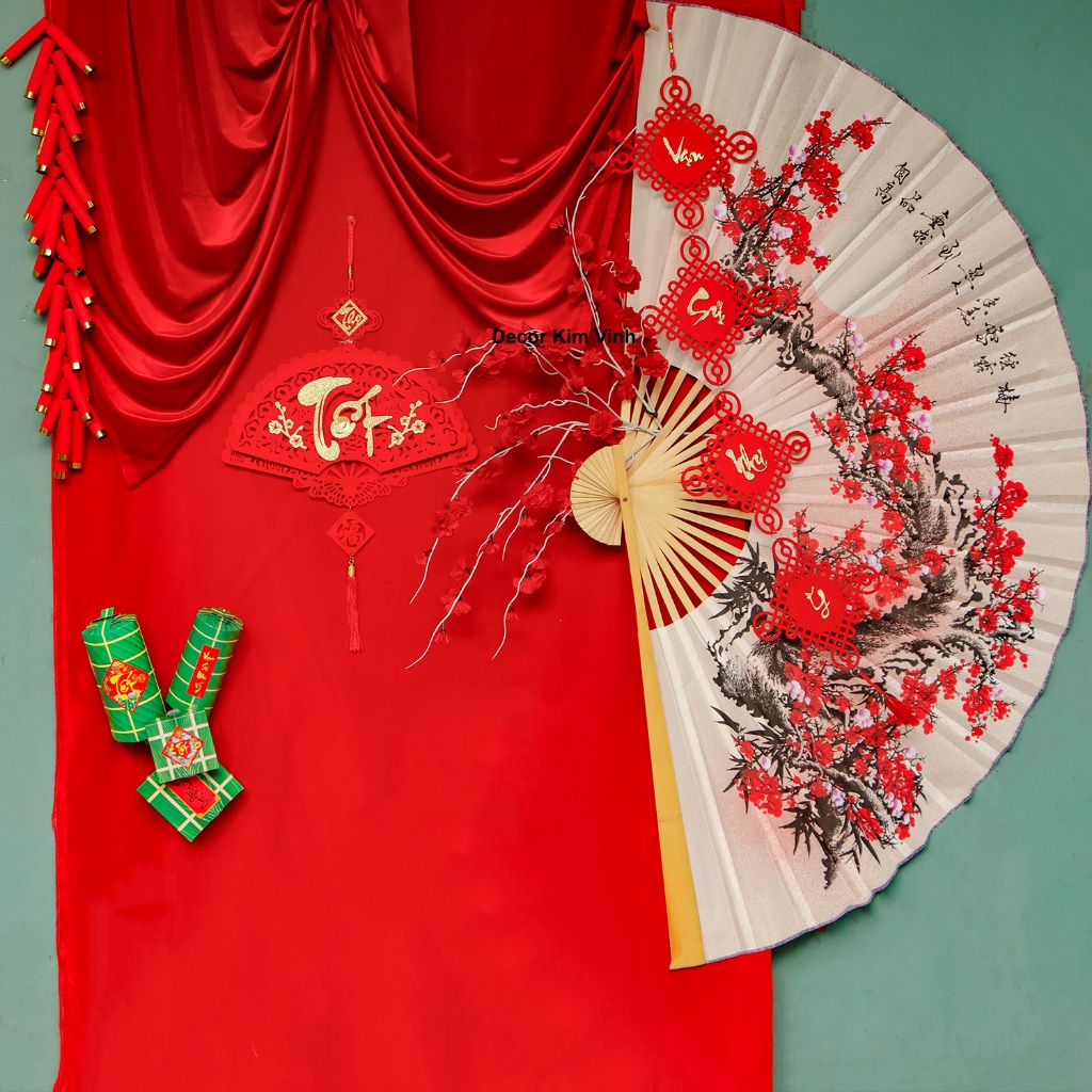 Set Vật Liệu Làm Phông Nền Trang Trí Tết SET27