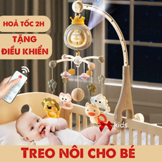  Đồ Chơi Treo Nôi Cho Bé TNBOOKS Có Hộp Nhạc Kèm Gặm Nướu Xoay 360 Kích Thích Thị Giác Chế Độ Tự Tắt 