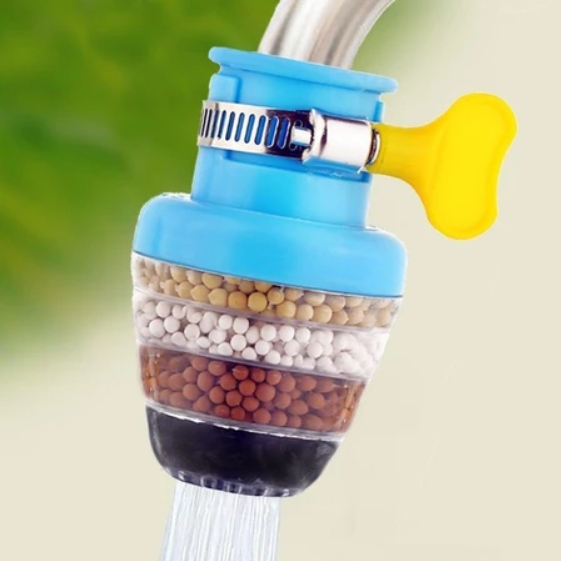 Đầu Lọc Nước 6 Tầng, Dụng Cụ Lọc Nước Tại Vòi 6 Tầng Trụ Lọc Loại Bỏ Cặn Tăng Giảm Kích Thước Linh Đ