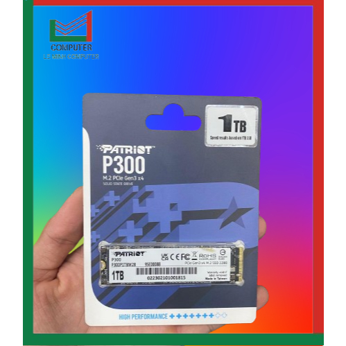 SSD Patriot P300 NVMe Gen3x4 - Tốc Độ Cao, Giá Rẻ - Dung Lượng SSD 128GB/256GB/512GB/1TB
