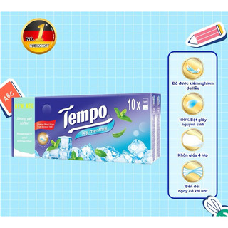 Combo 3 Lốc Khăn Giấy Bỏ Túi Tempo Regular Cao Cấp (10 gói)