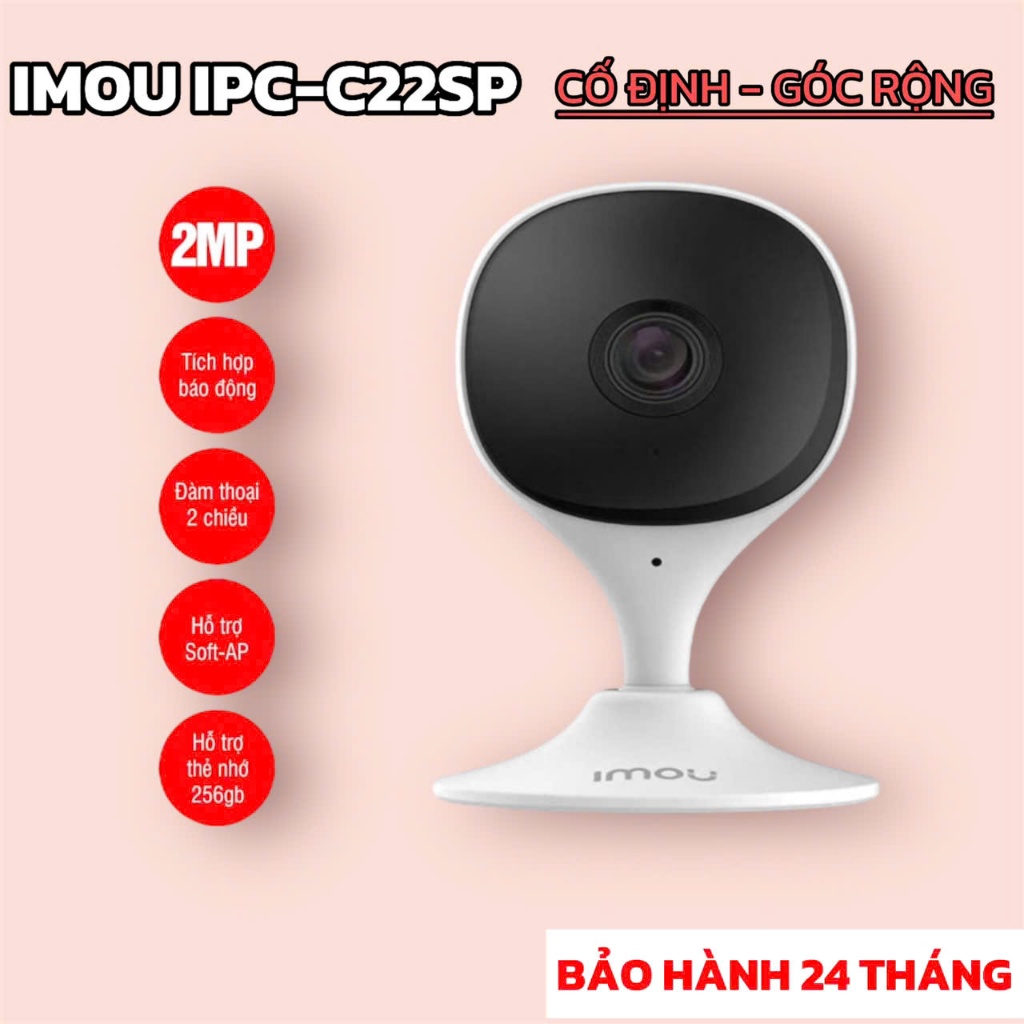 Camera Imou C22SP 2MP/C32SP 3MP Góc Siêu Rộng,Chân Đế Nam Châm, Quan Sát Thông Minh Hàng Chính Hãng