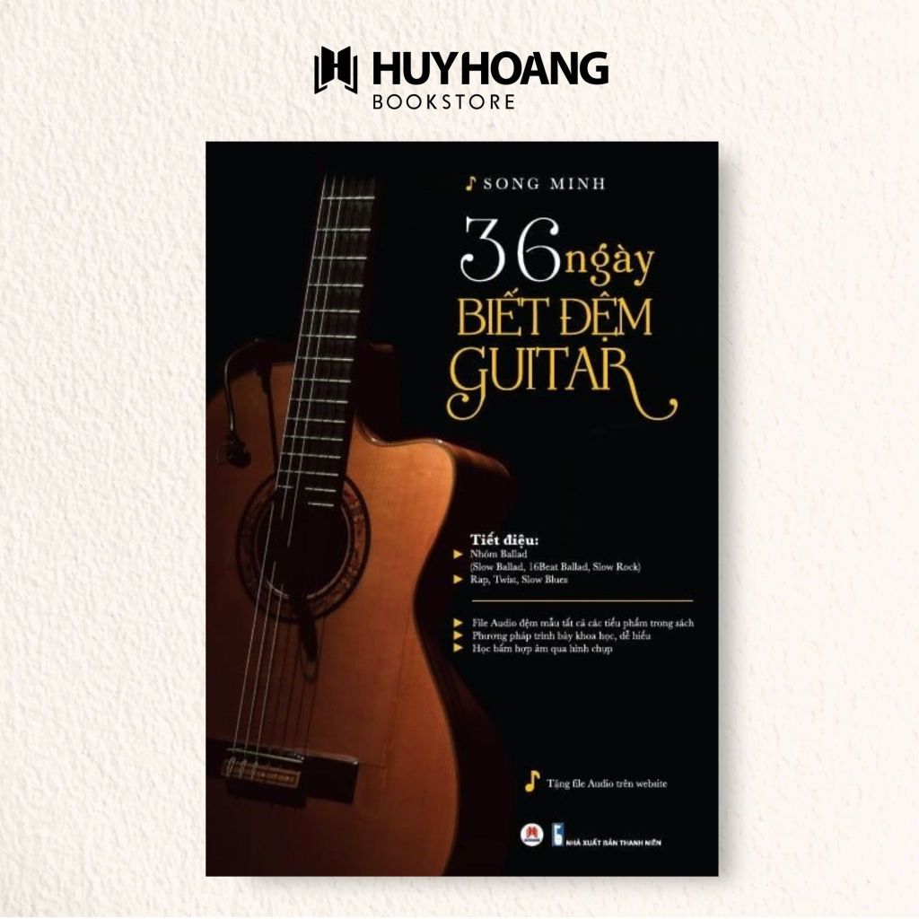 Sách - 36 Ngày Biết Đệm Guitar, sách tự học guitar, sách học guitar căn bản (Tái Bản 2024)