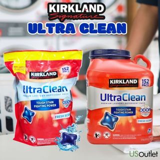  Viên giặt xả Kirkland Signature Ultra Clean 152 Viên Hàng Mỹ 
