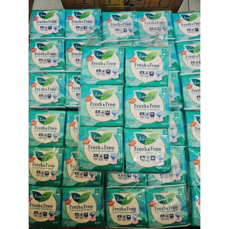 Băng vệ sinh có cánh siêu thấm laurier fresh & free