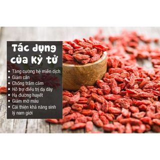 Kỷ Tử Đỏ, Câu Kỷ Tử Ninh Hạ Sấy Khô Hạt to đỏ khô sạch, dùng pha trà,dưỡng nhan, bổ gan, tăng cường thị lực