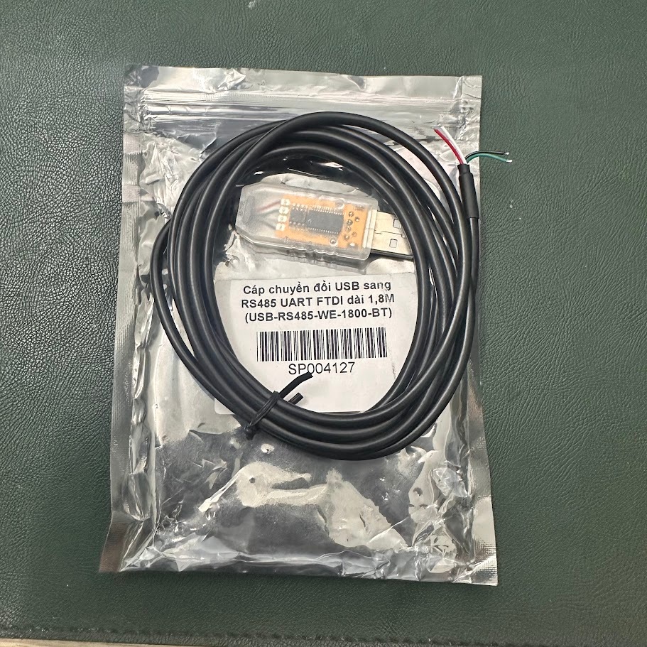 Cáp chuyển đổi USB sang RS485 UART FTDI dài 1,8M (USB-RS485-WE-1800-BT)