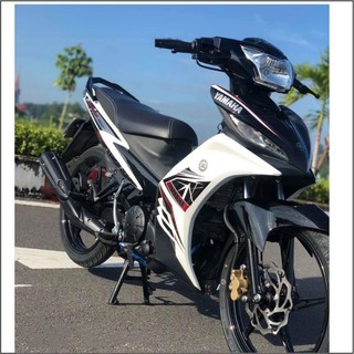 Tem Rời Exciter 135 Trắng đen -  Decal 3 lớp cao cấp, không bay màu, chống nước (P)