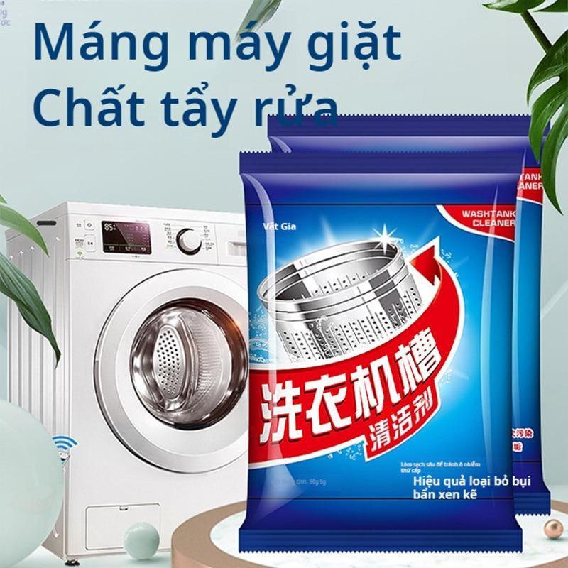 【10 GÓI - SẴN】 Bột làm sạch lồng giặt, Gói Tẩy Vệ Sinh LỒNG MÁY GIẶT - Diệt Khuẩn, Tẩy Sạch Chất Cặn, Mảng Bám, Ẩm Mốc