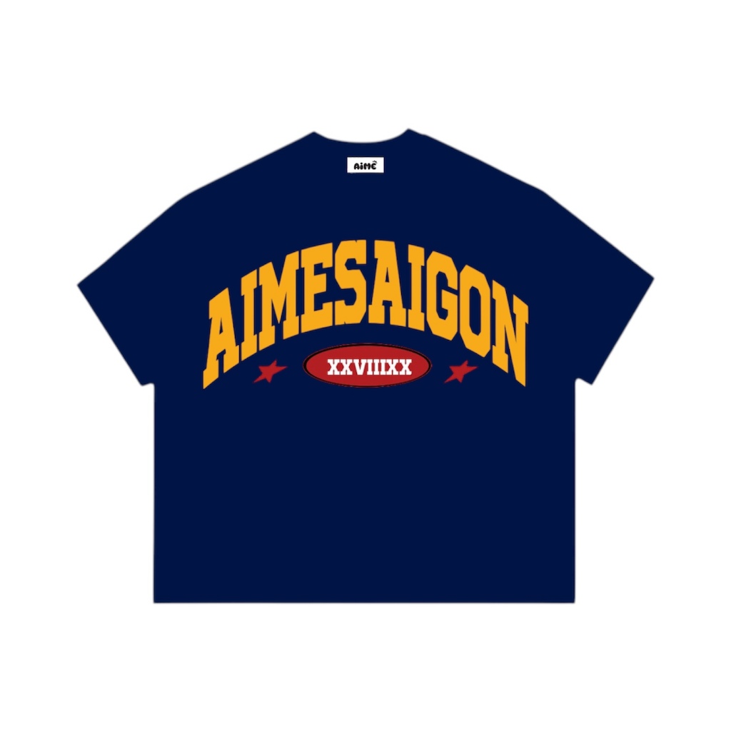 Áo Thun Big Boxy Local Brand AIMÉ Cotton Cổ Tròn Form Rộng Unisex Nam Nữ "AIMESAIGON XXVIIIXX" Oversize Streetwear Hot T | BigBuy360 - bigbuy360.vn