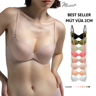Áo Lót Nữ Bra Mustoto Nâng Ngực Có Gọng Mút Vừa 2cm Bra Hop (MA26)