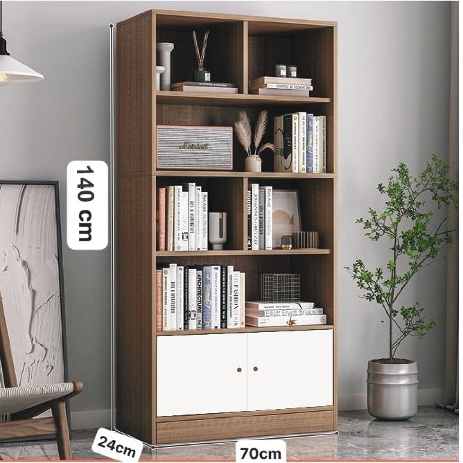 Tủ sách gỗ đa năng,tủ gỗ chữ U để đồ nhiều tầng, giá sách đứng trưng bày trang trí gỗ MDF FULL hậu ,có ngăn 1m6 | BigBuy360 - bigbuy360.vn
