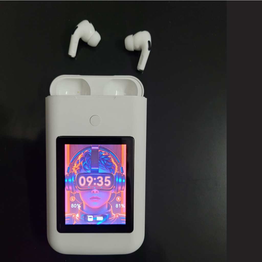 A98 Pro - Tai nghe kiêm sạc dự phòng, Bluetooth TWS V5.3, màn hình cảm ứng đa chức năng 2.8" TFT