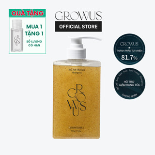 Dầu gội muối biển nuôi dưỡng tóc sạch da đầu [Growus Sea Salt Therapy Shampoo 500ml]