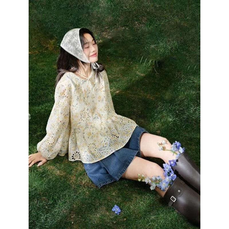 Áo babydoll thêu hoa nổi REDSHOP chất ren phong cách hàn quốc nữ 308006 | BigBuy360 - bigbuy360.vn