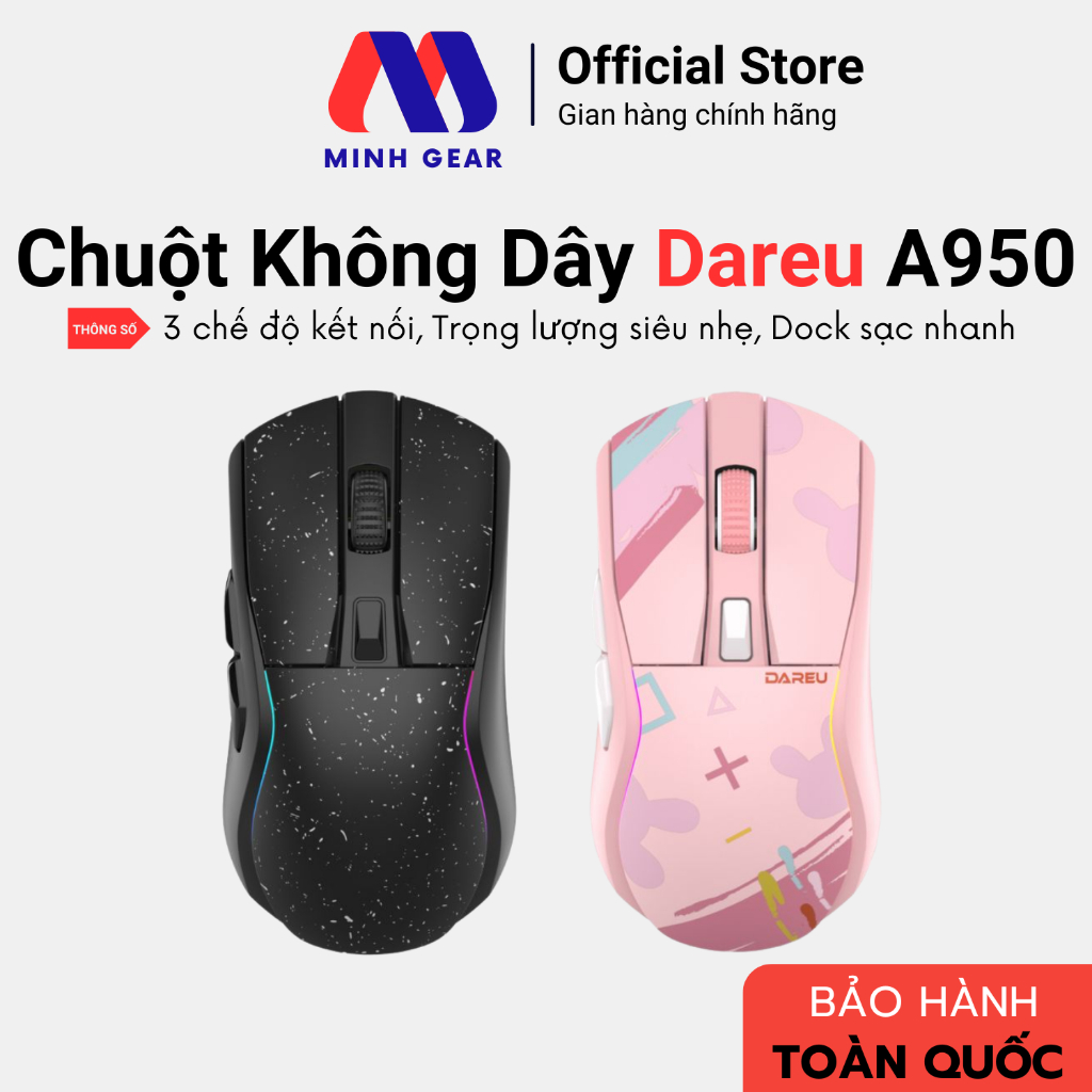 Chuột Không Dây Dareu A950 - Hàng Chính Hãng