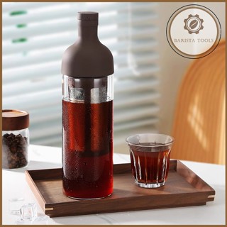  Bình thủy tinh pha và ủ cà phê cold brew detox trà   lọc inox 2 lớp nắp cao su   
