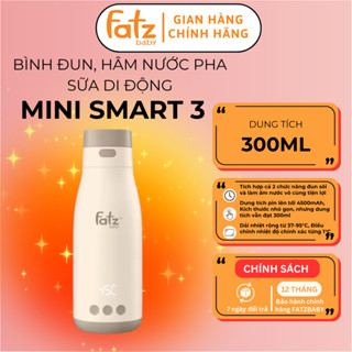 Bình đun, hâm nước pha sữa di động Fatz Baby Mini Smart 3, Mini Smart 2, Mini Smart 1 - BH 12 tháng
