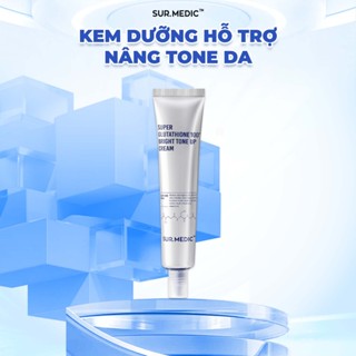 Kem Dưỡng Nâng Tông Trắng Da SUR.MEDIC Super Glutathione 100 Bright Tone Up Cream 40ml