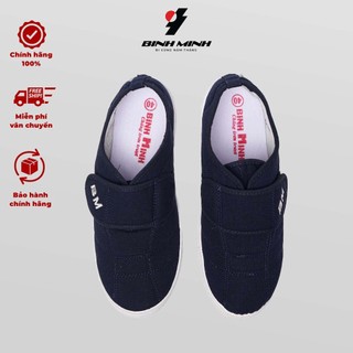 Giày nam xé dán màu xanh thương hiệu Bình Minh cho các chú , các bác đi làm; đi bộ thể dục