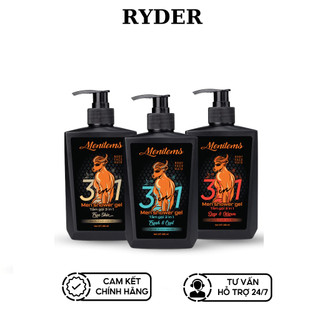  Sữa tắm gội nam 3in1 Menitems hương nước hoa hỗ trợ giảm mụn lưng ngừa mụn làm sạch sâu 285ml 