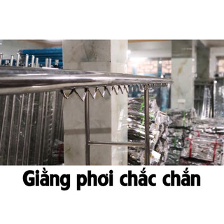 giàn phơi quần áo cao cấp inox 201 không rỉ thông minh gấp gọn, sào phơi đồ cao cấp