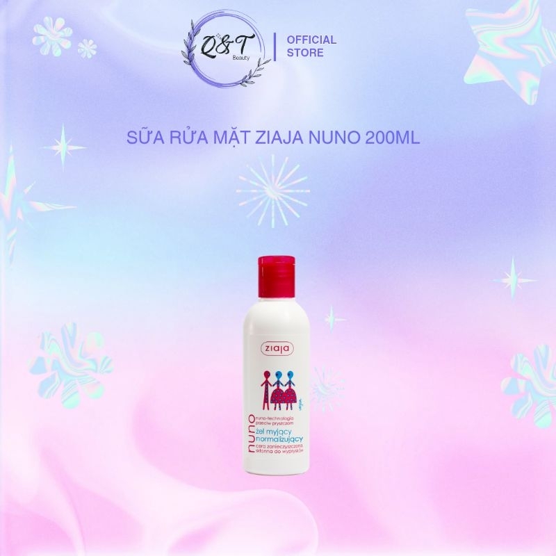 Sữa Rửa Mặt Nuno Ziaja - Sữa Rửa Mặt Giúp Da Trở Nên Mịn Màng, Tươi Sáng & Đều Màu Mờ Vết Thâm Trên 