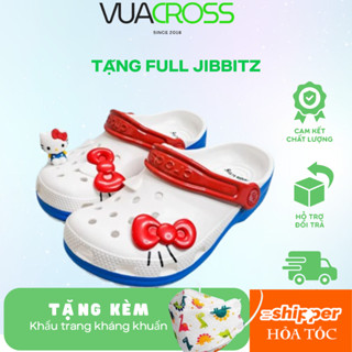 Dép cross bé gái Hello Kitty đỏmẫu mới 2025 đế mềm, êm chân,hàng chính hãng Vuacross