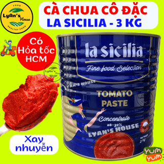  Xốt Cà Chua Cô Đặc La Sicilia 3KG - Tomato Paste Sốt Cà chua Cắt nhỏ Sốt Pizza Mỳ Ý Pasta Nấu Lẩu AnPhátPhát LyAnHouse 