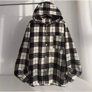 Áo Sơ Mi Chống Nắng Flannel Nam Nữ Có Mũ Vải Dạ Mềm,Áo Sơ Mi kẻ caro Chống Nắng ,tia uv | BigBuy360 - bigbuy360.vn