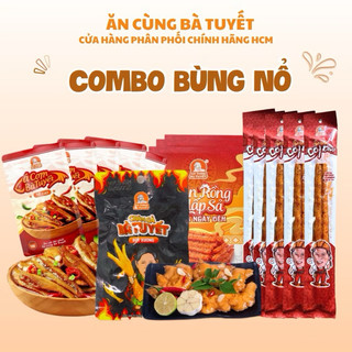  Combo Bùng Nổ: 1 chân gà tê cay + 3 gân rồng hấp sả + 5 cá cơm + 5 cột điện Ăn Cùng Bà Tuyết 
