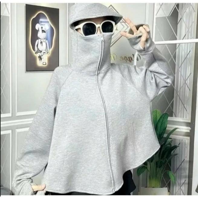 Áo Chống Nắng Nữ Ngắn Dáng Rộng Cánh Dơi Vải Umi Thoáng Mát Co Giãn Kèm Mũ Chống Tia Uv | BigBuy360 - bigbuy360.vn