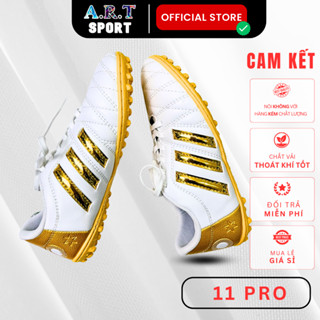 Giày đá bóng ba sọc CT3 - PRO 11 giày đá banh sân nhân tạo,khâu toàn bộ đế [ TĂNG 1 SIZE ] - CAO CẤP